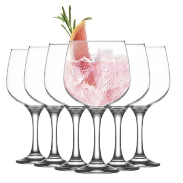 LAV Combinato Gin Glasses - 730ml - Clear - Pack of 6 Clear