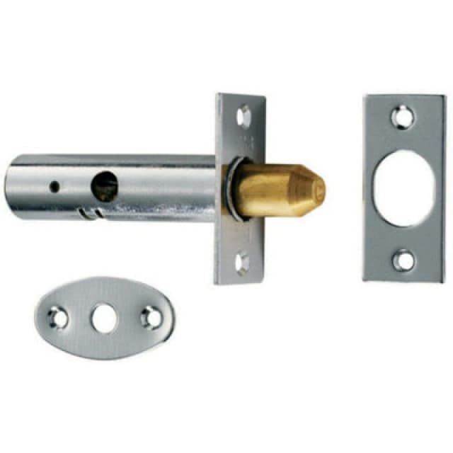 Loops 60mm Security Door Rack Bolt 32mm Fixing Centres Polished Chrome Door Latch Multi unisex