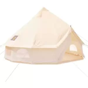 VEVOR 5M Bell Tent Canvas Teepee/Tipi Waterproof Outdoor Glamping W/ Stove Hole