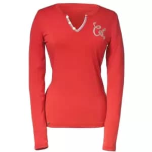 Caterpillar C1510472 LADIES SIG TEE / Womens T-Shirts (Medium) (Geranium)