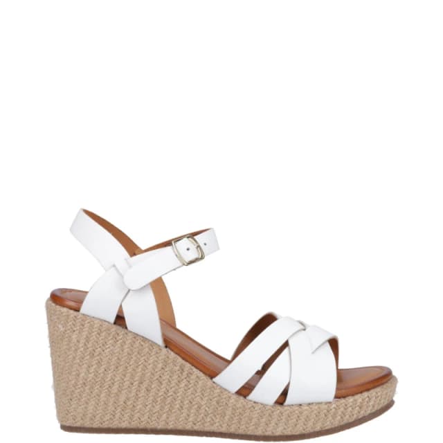 Hush Puppies 'Phoebe' Heeled Sandals White