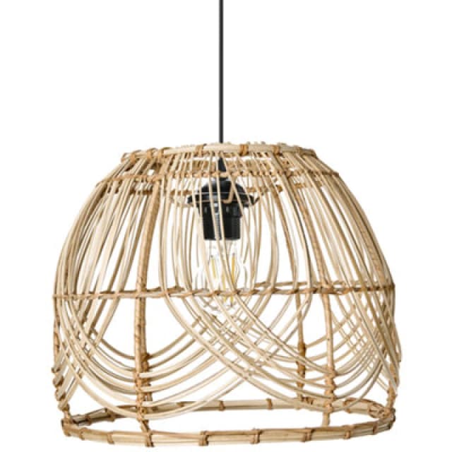 Beliani Pendant Lamp Postrero Rattan Natural