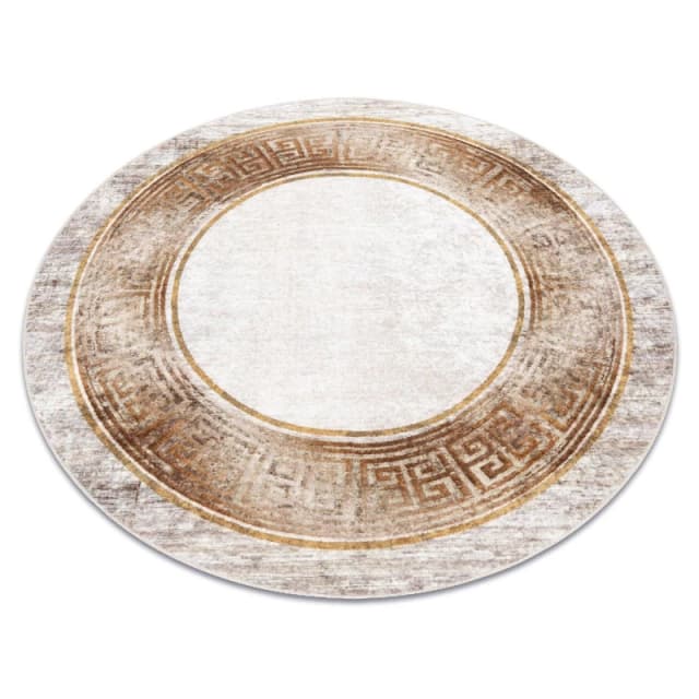 RugsX Miro Rug in Beige Size: 200cm diameter Beige Unisex 200cm diameter