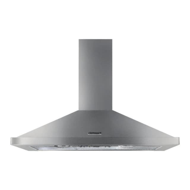 Rangemaster RHDC110SS/C 110cm Chimney Hood Chrome Badge - STAINLESS STEEL RHDC110SS/C