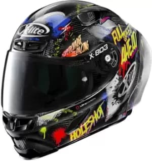X-Lite X-803 RS Ultra Carbon Replica Holeshot Helmet, black-red-yellow, Size L, black-red-yellow, Size L