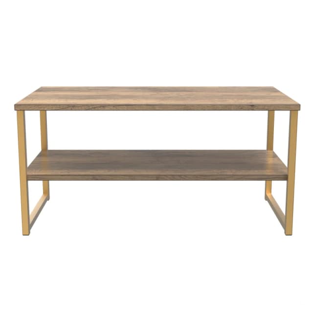 Tamworth Lagre Open Coffee Table In Vintage Oak (Ready Assembled)