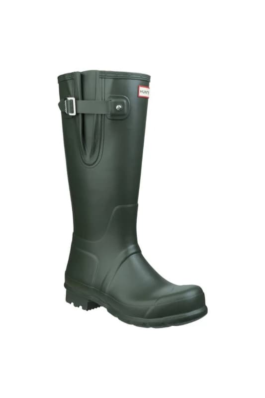 Hunter Mens Original Tall Side Adjustable Wellies Wellington Boots - UK 8 Green male GDE2871DOV8