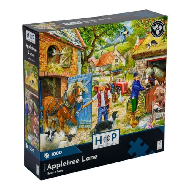 The House Of Puzzles Appletree Lane, 1000 Piece Jigsaw Puzzle Multicolor Unisex