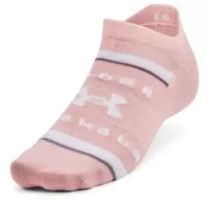 Under Armour No Show Sock 6pk - Pink