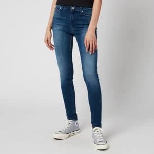 Tommy Jeans Womens Nora Mid-Rise Skinny Jeans - Niceville Mid Blue - W26/L28