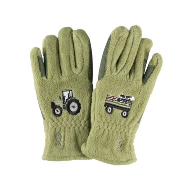 Little Knight Farm Collection Riding Gloves in Dark Olive Size: Medium Dark Olive Unisex M