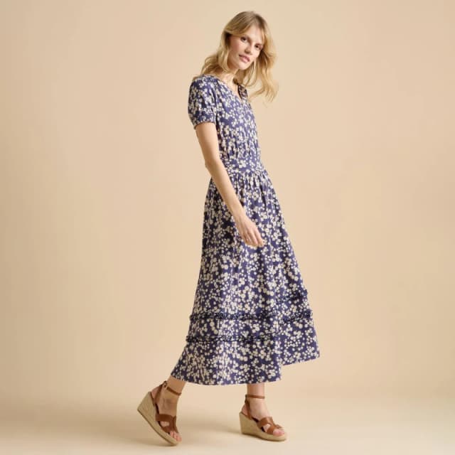 Brakeburn Floating Daisy Maxi Dress Maxi Dresses 10 Blue 30246418195