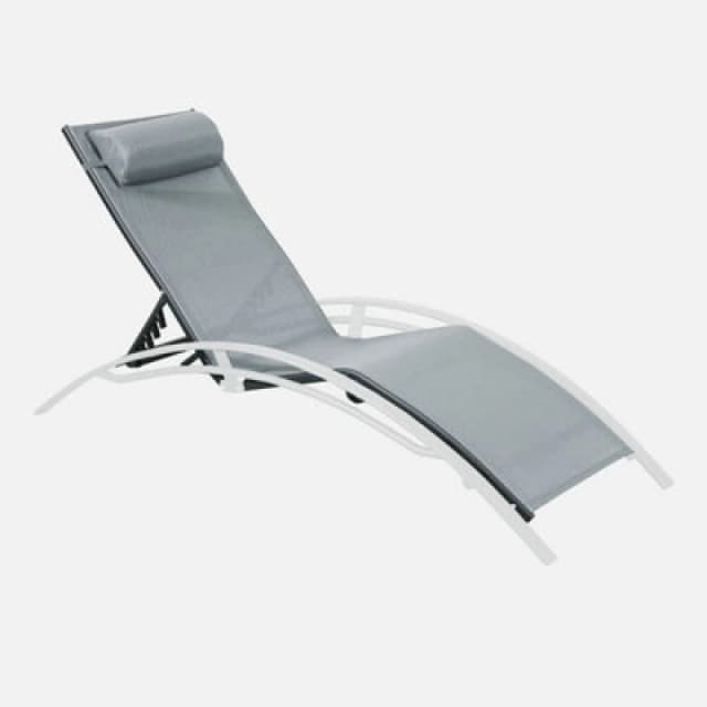 sweeek Replacement Seat Back And Fabric For Louisa Sun Lounger Dark Grey