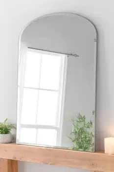 Minimal Bevelled Mantle Mirror Silver 91(w) x 120cm(h)