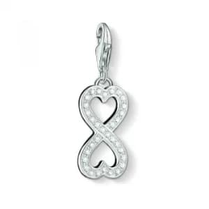 Ladies Thomas Sabo Sterling Silver Charm Club Eternity Heart Charm