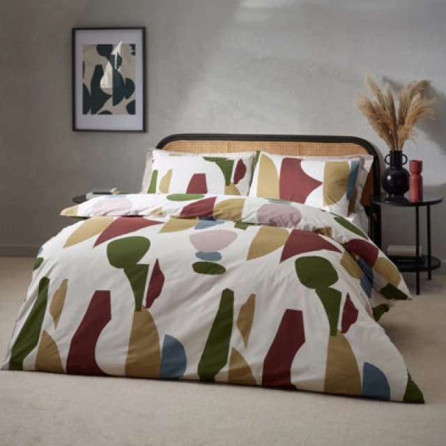 Hoem Meta Abstract Rich Double Duvet Cover Set, Multi 5.02553E+12