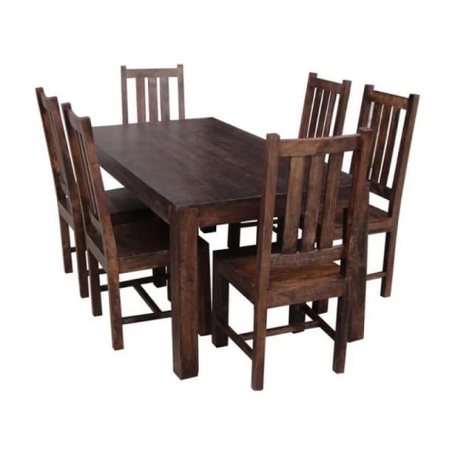 Jaipur Furniture Ltd Dining Table without Chairs - Mango Wood - L90 x W175 x H76cm in Brown Brown Unisex
