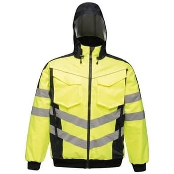 Professional HIVISPRO BOMBER EN20471 Waterproof Insulated Jacket mens Jacket in Yellow - Sizes UK S,UK M,UK L,UK XL,UK XXL,UK 3XL