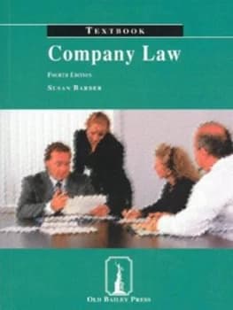 Company Law by Susan Barber Paperback