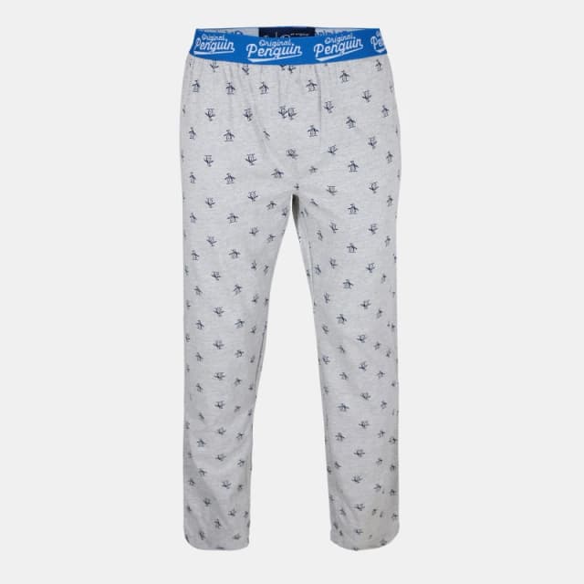 Original Penguin Original Penguin Men Lounge Grey Pyjamas Bottoms Size: Medium Grey M Male 5056395811238