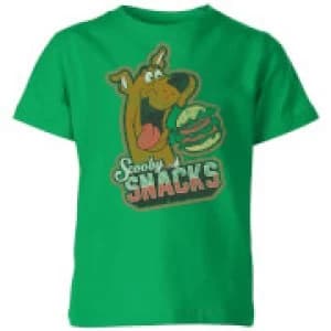 Scooby Doo Scooby Snacks Kids T-Shirt - Kelly Green - 11-12 Years
