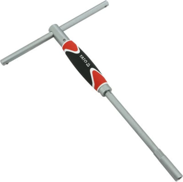 YATO YT-1556 Ratchet Handle Chrome Vanadium Steel, Length: 310mm, Spanner Size: 12 Chrome Vanadium Steel Ratchet Handle (4294)