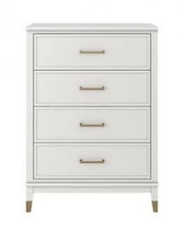 Cosmoliving Westerleigh 4 Drawer Chest - White
