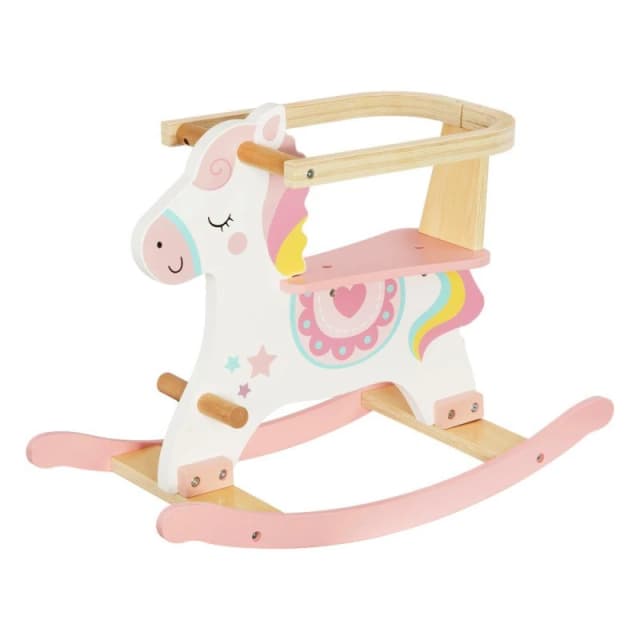 Tooky Toy Wooden Rocking Horse - Pink Pink unisex One Size