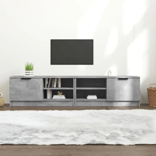 VIDAXL TV Cabinets 2 pcs Concrete Grey 80x35x36.5cm Engineered Wood Vidaxl 8720286965832