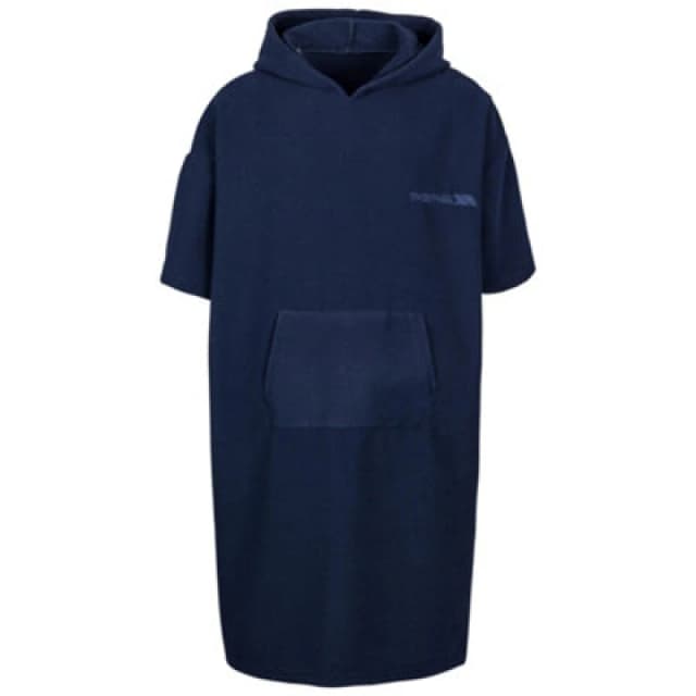 Trespass Towelhood Towelling Hooded Poncho Navy unisex