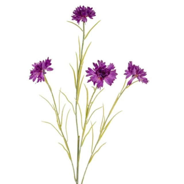 Hill Interiors Cornflower Artificial Plant Purple (One Size)