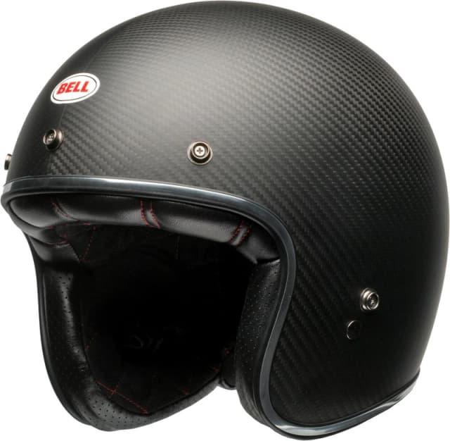 Bell Custom 500 Carbon Solid Matte Black Jet Helmet Size 2XL