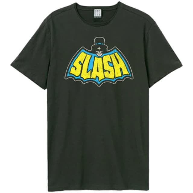 Amplified Amplified Men Slash Bat Slayer Vintage T-Shirt in Charcoal Size: X-Small Charcoal XS Male 5063750914732