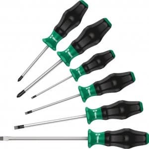Wera 6 Piece Kraftform 1334/6 Comfort Screwdriver Set