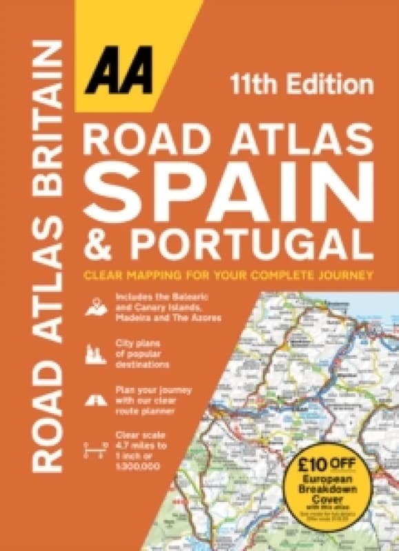 Road Atlas Spain & Portugal. Paperback Books