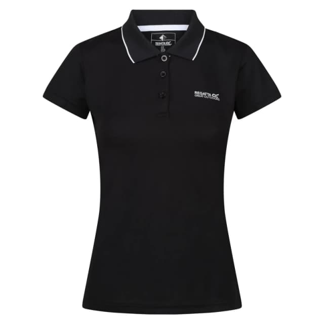 Womens polo shirt Regatta Maverick V Noir Female 38