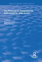 The Province of Jurisprudence Determined by John Austin
