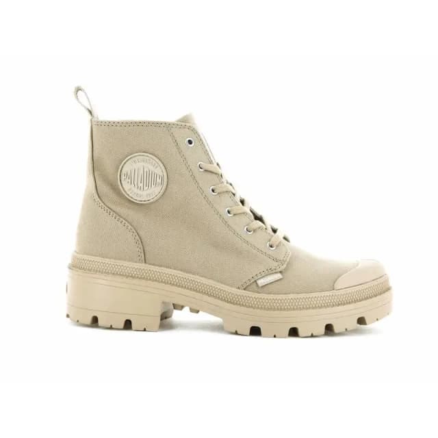 Palladium Pallabase Twill High Top Trainers beige Women 36 (3.5);37 (4);38 (5);39 (5.5 to 6);40 (6.5);41 (7)