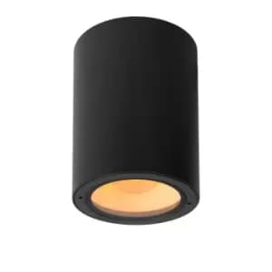 Volantis Modern Surface Mounted Ceiling Spotlight Outdoor - Ø10,8cm - 1xE27 - IP54 - Black