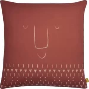 Pacha 100% Recycled Cushion Terracotta, Terracotta / 43 x 43cm / Polyester Filled