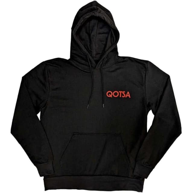 Queens Of The Stone Age Queens Of The Stone Age Men Snake Logo Hoodie in Black Size: X-Large Black XL Male 5063527934482