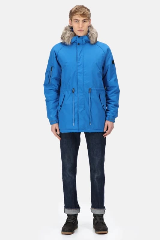 Regatta Mens Salinger III Waterproof Parka Jacket 3XL - Chest 49-51' (124.5-129.5cm) Snorkel Blue RMP329-SXC-3XL