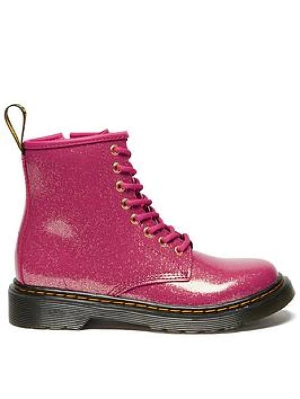 Dr. Martens Pink 1460 Nebula Glitter Girls Junior Boots Pink UK 12 (EU 31)