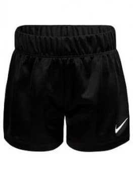 Nike Younger Girls Logo Waistband Shorts - Black, Size 2-3 Years