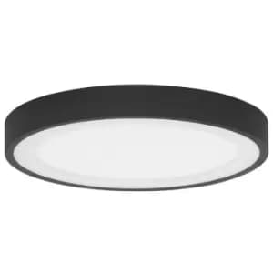 Hope Integrated LED Semi Flush Light Sandy Black Aluminium LED 30W 230V 1590Lm 3000K - Merano