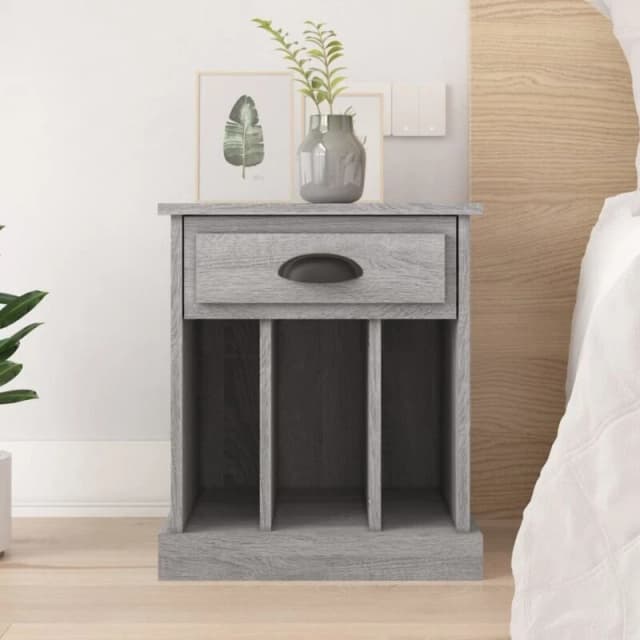 VIDAXL Bedside Cabinet Grey Sonoma 43x36x50cm Vidaxl 8720845792466