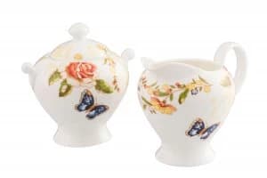 Aynsley Cottage garden cream and sugar