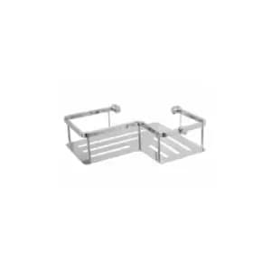 Baskets Corner Shower Shelf - Chrome - 864C - Chrome - Miller