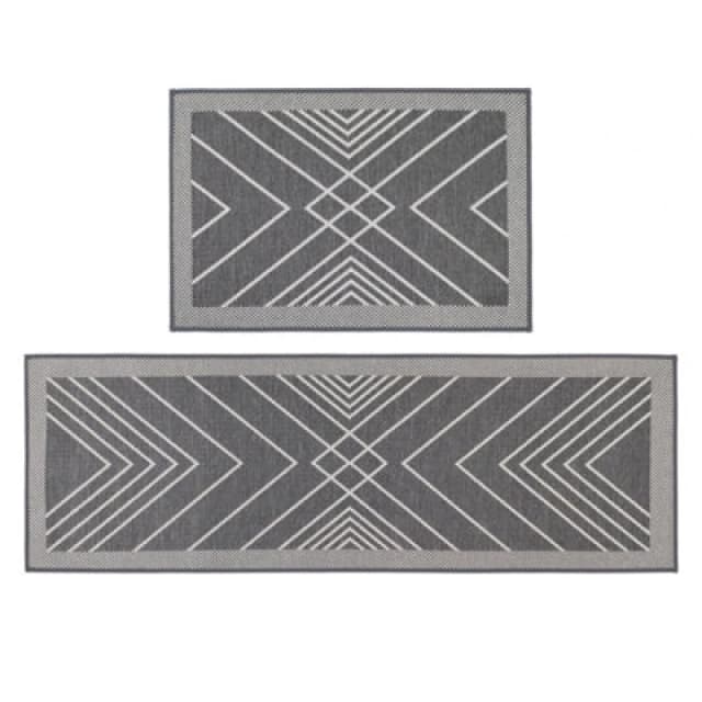 JVL JVL Expression Machine Washable Entrance Doormat a Door Mats Size: Mat, Grey 72511202000