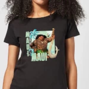 Moana Maui Womens T-Shirt - Black